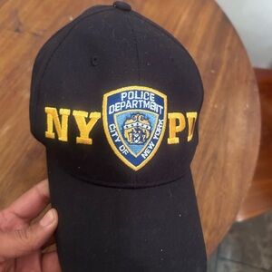 NYPD Black Cap with Yellow Logo
